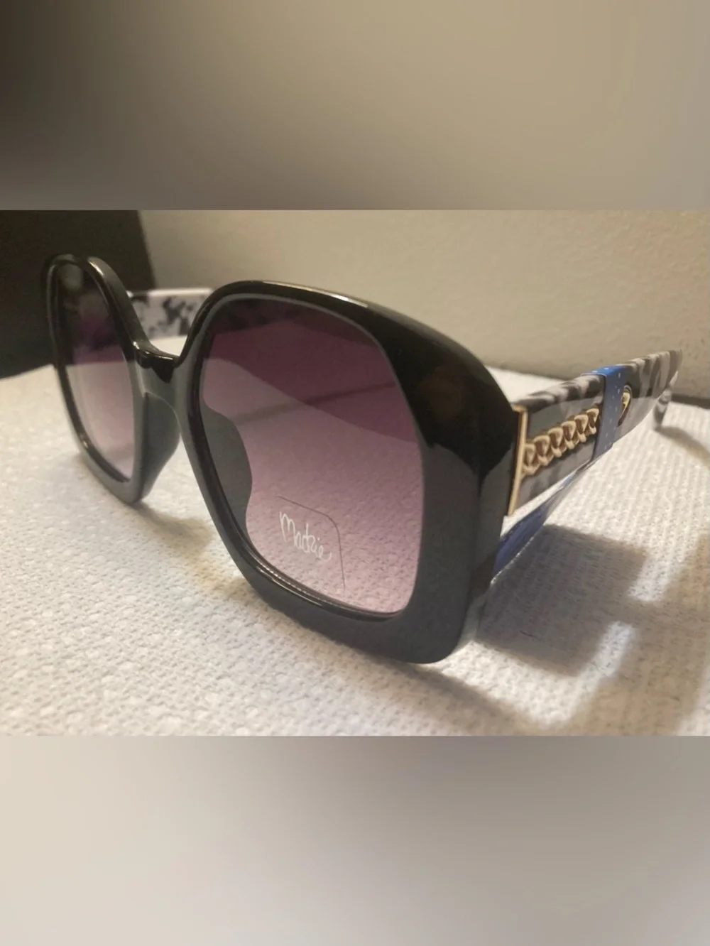 NWT, Bob Mackie Sunglasses with Purple Gradient Lenses.